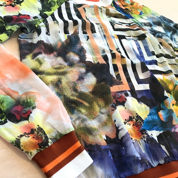 CLOVER CANYON Floral Maze Chiffon Top - Picture 8 of 14